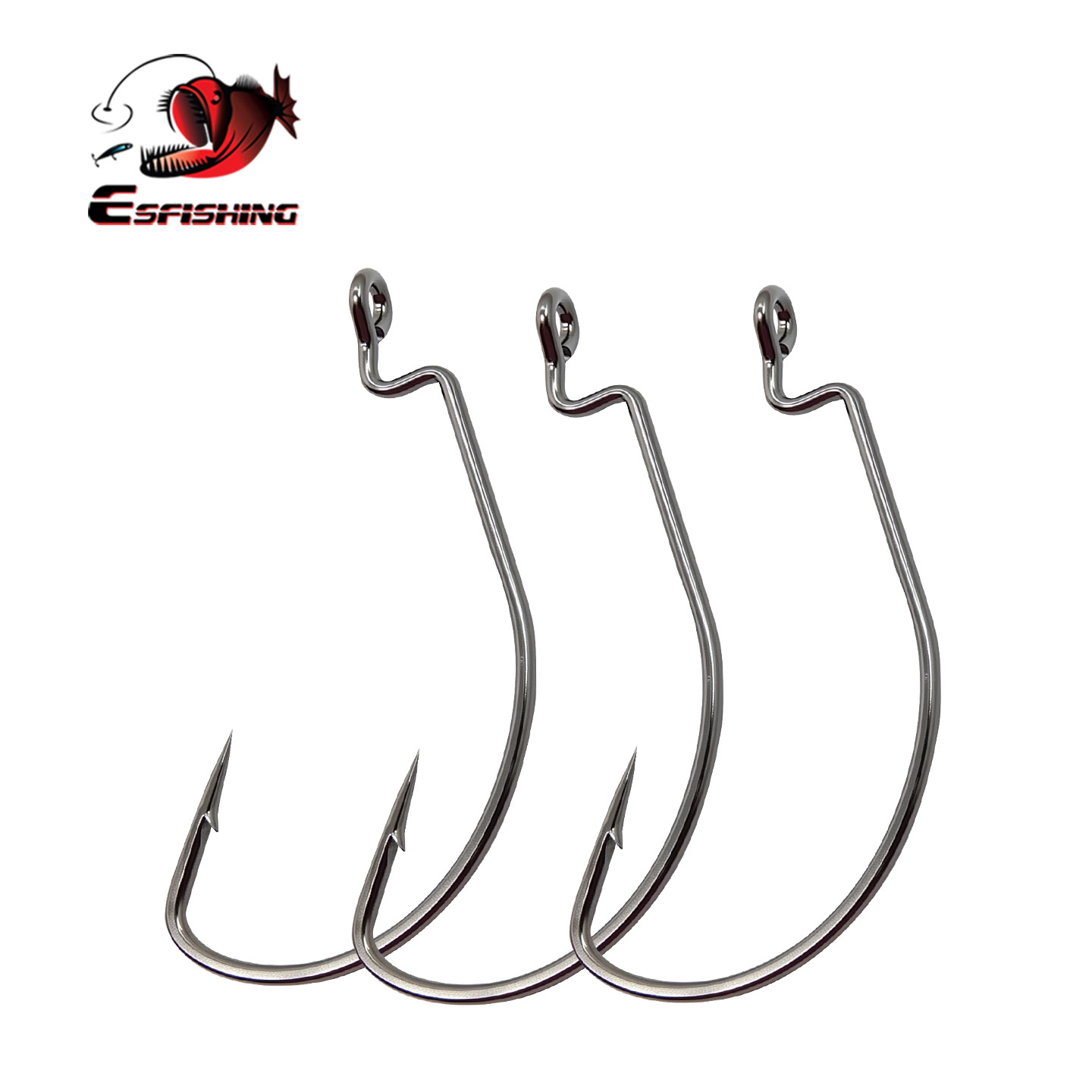 Fishing Equipment Ebay - ESFISHING Offset Hook Carbon Steel Fishing