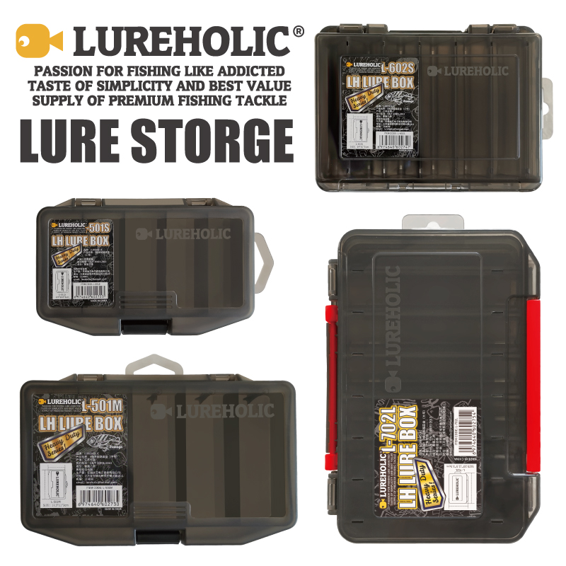 Soft Plastic Lure - LUREHOLIC Lure Box FishingTackle Storage Hard