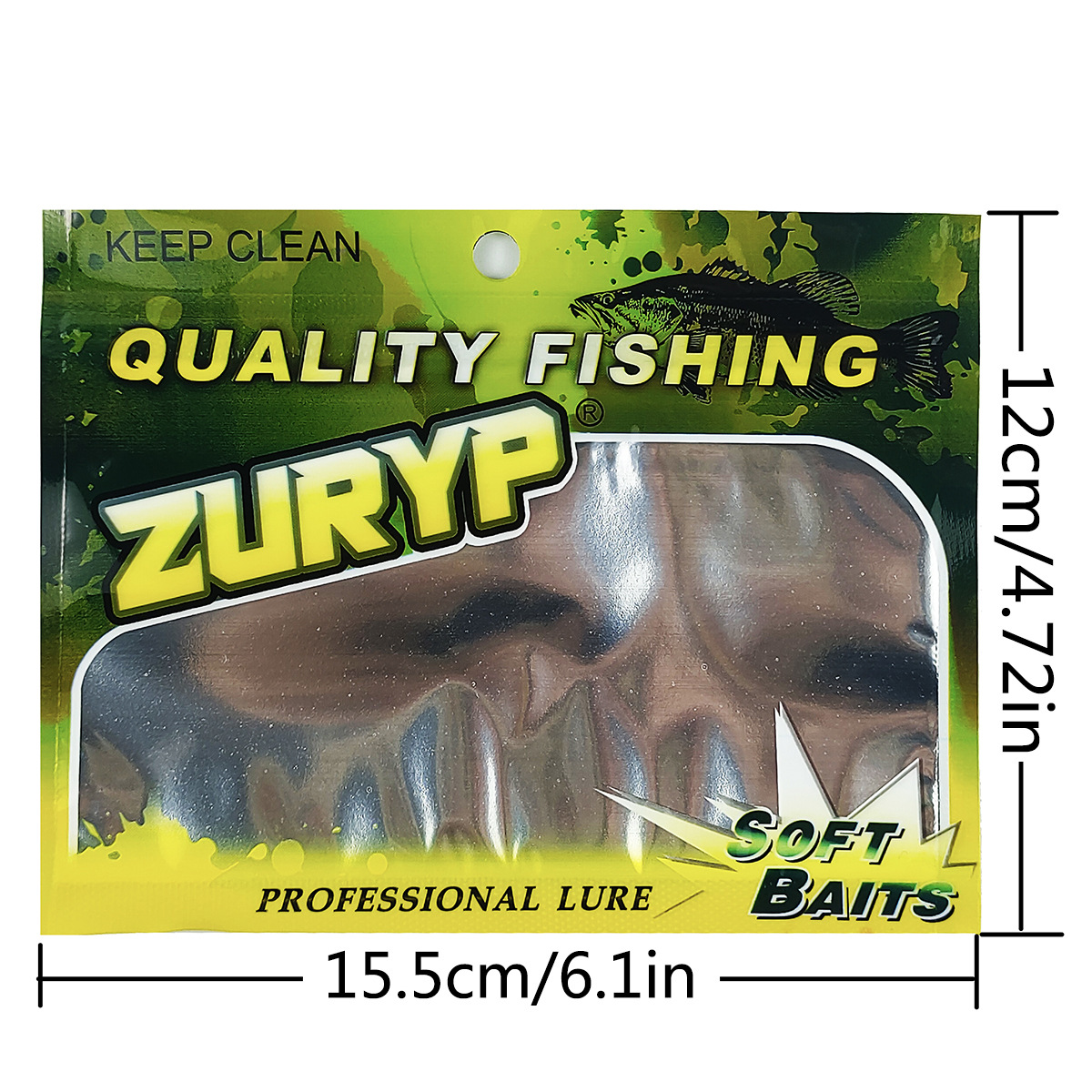Soft Plastic Lure - 100pcs Bait Boutique Packaging Bag Bulk