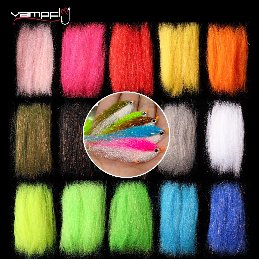 Fishing Equipment Kit - Vampfly 2Packs Crimped Slinky Fiber Flash