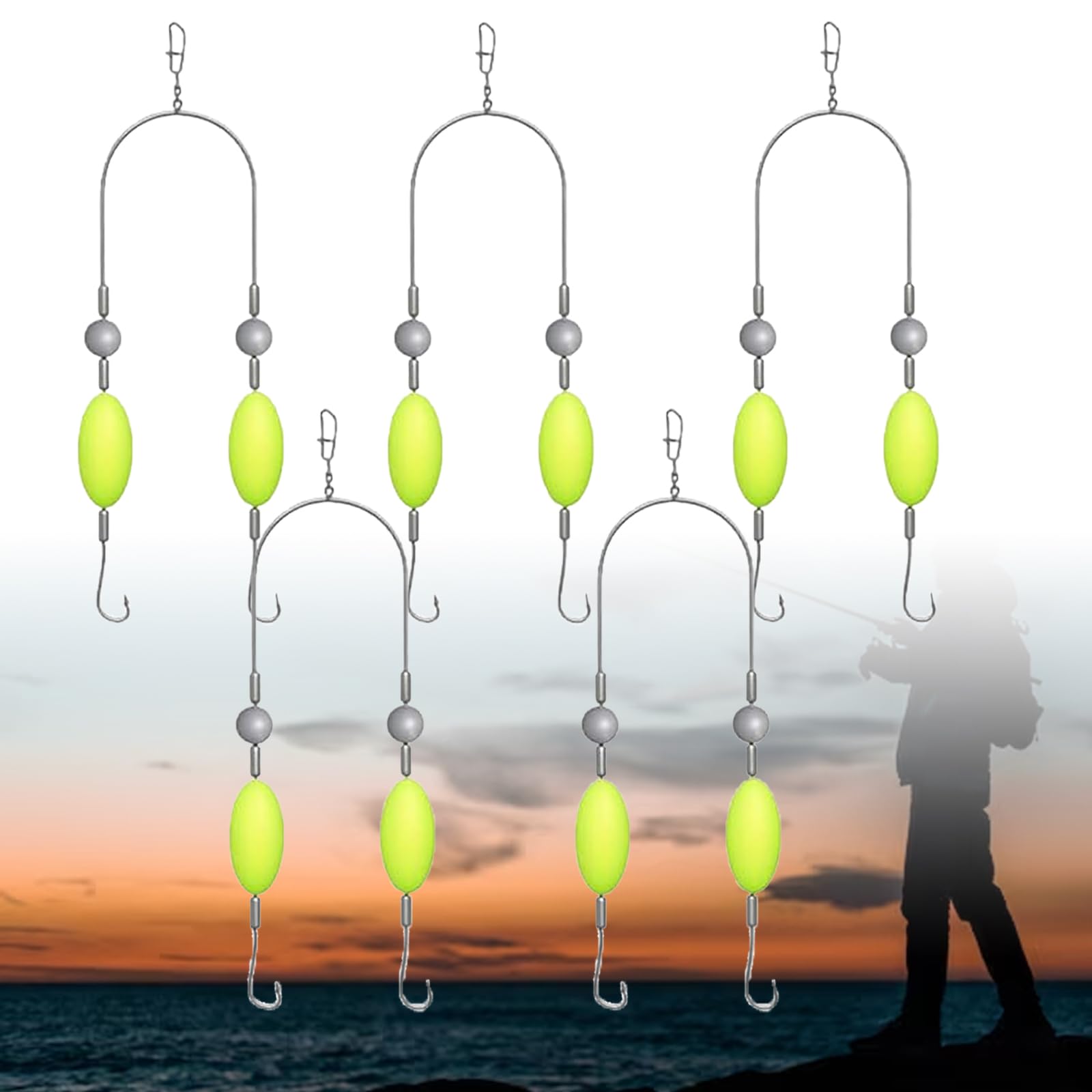 3/5/10Pcs Double Reverse Fishi - огляд і ціна Fishing Equipment Ebay