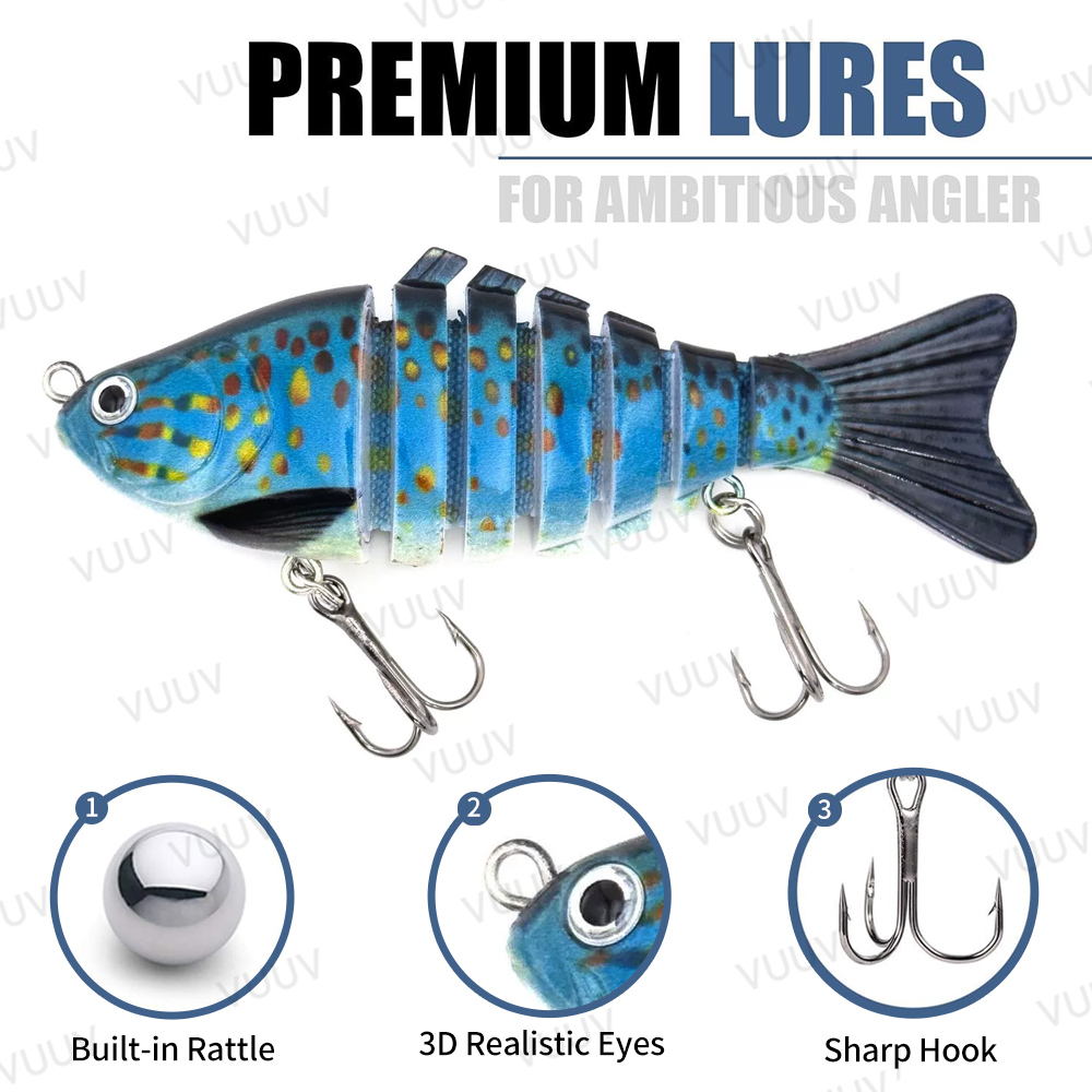 10 pcs Multi-Joint Swimbait Fi - огляд і ціна Fishing Equipment Kit