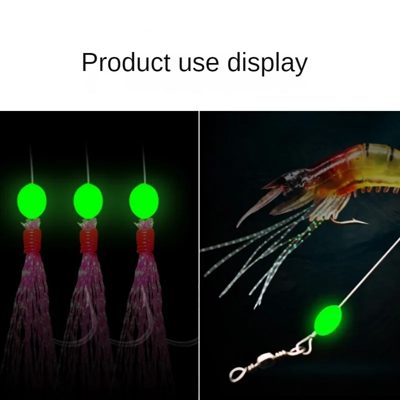 100pcs/lot Oval Night Luminous - огляд і ціна Fishing Equipment And Tools