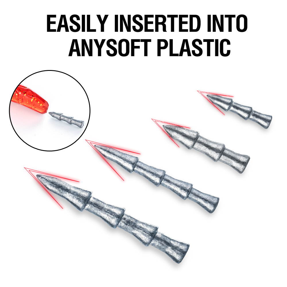 30Pcs Tungsten Nail Weights Hi - огляд і ціна Soft Plastic Lure