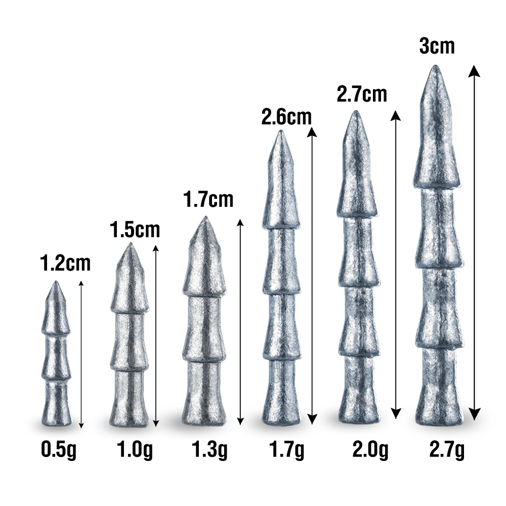 30Pcs Tungsten Nail Weights Hi - огляд і ціна Soft Plastic Lure