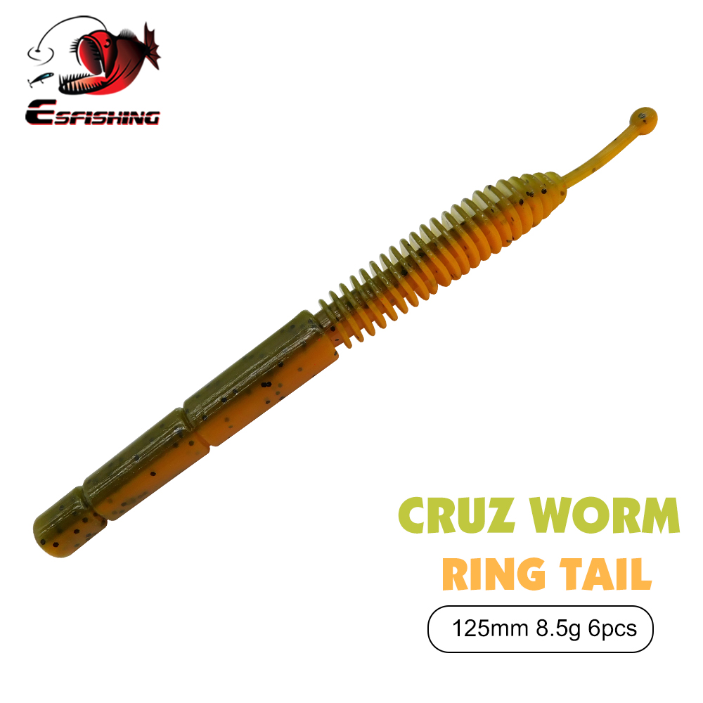 ESFISHING Soft Lure Cruz Worm  - огляд і ціна Fishing Equipment Ebay